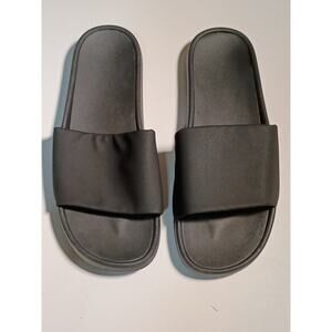 New Black Slides Size 12 with Soft Cushion - Unisex